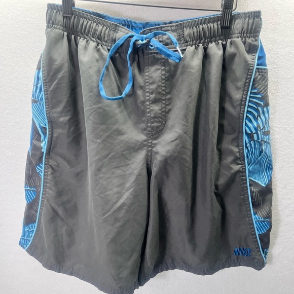 Nike Board Shorts Swim Trunks Embroidered Mens L Y2K VTG cool Water Beach 2055 - Picture 1 of 10
